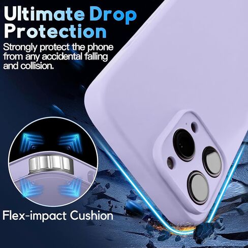 Blaspins Crossbody Lanyard Strap Case for iPhone 16 Pro, Hands-Free Neck Cross Body Wrist, Adjustable Rope Removable, Drop Protection Shockproof Silicone Case 6.3 inch, 160 cm Strap, iP16Pro - Purple in Kuwait