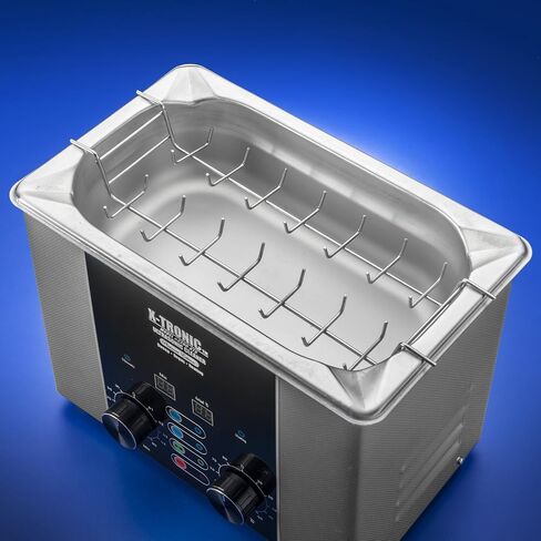 منظف ​​تجاري بالموجات فوق الصوتية X-Tronic Model #3000-XTS سعة 3.0 لتر "الإصدار البلاتيني" مع شاشات LED للوقت ودرجة الحرارة، وأدوات تحكم في المسح والتخلص من الغازات، وسلة تنظيف S/S، وحامل حامل سلكي، وحامل أكواب سلكية in Kuwait