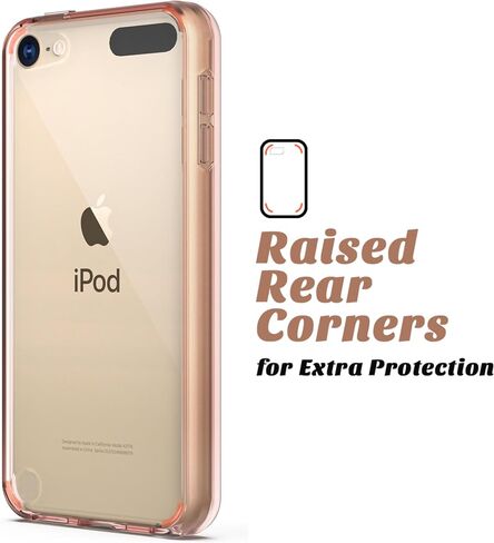 ULAK Compatible with iPod Touch 7/6/5 Case [Anti-Yellowing], Clear in Saudi Arabia