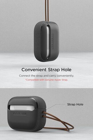 VRS Design Modern for Apple AirPods Pro 3rd Generation Case (2025) – Modern Minimal Style with Slim Profile and Precise Fit Compatible with AirPods Pro 3 (Sand Stone) in Saudi Arabia