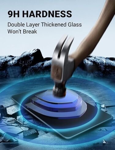 BASENOR Tesla Model Y Model 3 Screen Protector, [Anti Fingerprint & Anti Glare] [9H Hardness] 15 inch Tempered Glass Screen Protective for 2020-2024 Model Y 2017-2023 Model 3 Accessories in Saudi Arabia