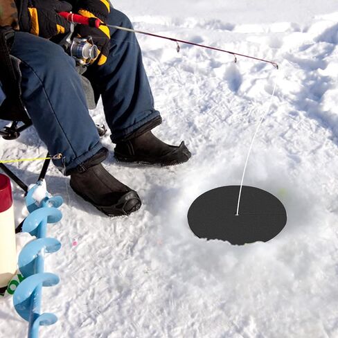 TOBWOLF 3 قطع من أغطية فتحات صيد الأسماك على الجليد، أغطية عازلة لثقب الصيد على الجليد مقاس 30.48 سم قابلة للقطع، طرف صيد الجليد المعزول لأعلى أغطية غطاء فتحة الأمان لبيوت الأسماك معدات الصيد الشتوية in Kuwait