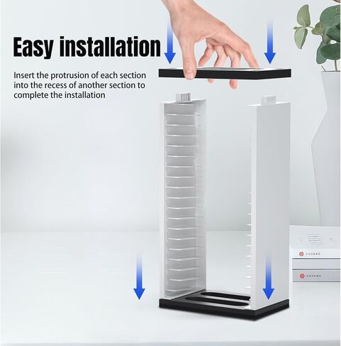 ECHZOVE Game Card Box Storage Stand for PS5 Xbox Games, Storage Tower for Xbox Game Card Box Holder Vertical Stand - for Video Games 36 PCS in Saudi Arabia