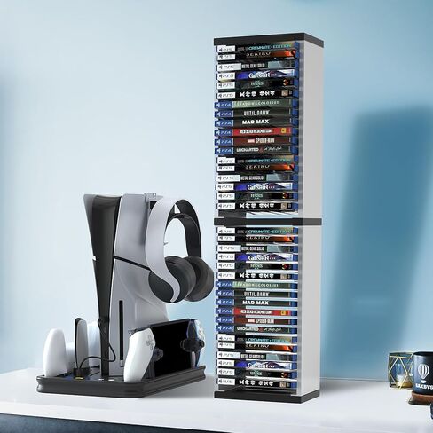ECHZOVE Game Card Box Storage Stand for PS5 Xbox Games, Storage Tower for Xbox Game Card Box Holder Vertical Stand - for Video Games 36 PCS in Saudi Arabia
