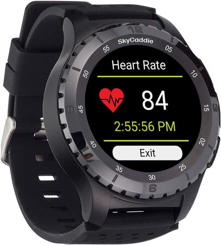 SkyCaddie LX5C Golf GPS Watch - Touchscreen Golf Range Finder Smartwatch w/Ceramic Bezel, 35K Courses & Digital Scorecard - Gift Box Bundle with LX5C Screen, PlayBetter Wall Adapter & Hard Case in Kuwait