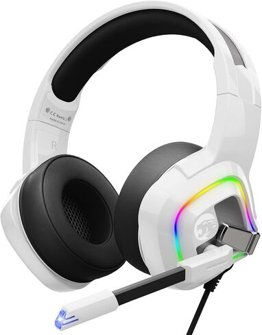 ZIUMIER Gaming Headset with Mic, Xbox One Headset with Noise Canceling Mic, PS4 Headset with Stereo Surround Sound, Over-Ear Headphones for PC, PS4, PS5, Xbox One, Xbox Series S/X, Laptop in Kuwait