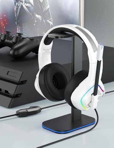 ZIUMIER Gaming Headset with Mic, Xbox One Headset with Noise Canceling Mic, PS4 Headset with Stereo Surround Sound, Over-Ear Headphones for PC, PS4, PS5, Xbox One, Xbox Series S/X, Laptop in Kuwait