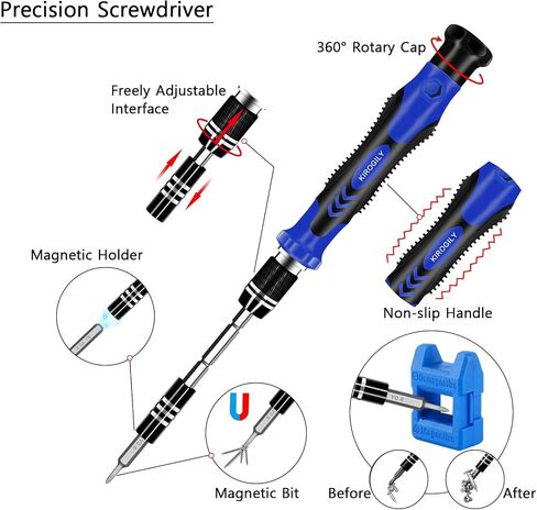 150 in 1 Precision Screwdriver Set, Computer, Laptop, Electronics Repair Tool Kit for PC MacBook Cell Phone iPhone Nintendo Switch PS4 Xbox Controller(Blue) in Saudi Arabia