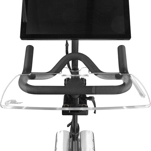 TFD The TrayV2 | Improved V2 Tray for Peloton Bike (orginals) - Work & Ride with Your Phone, Laptop, Book or Tablet (Black) (Tray V2, Acrylic Clear) in Saudi Arabia