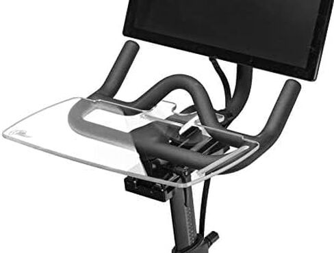 TFD The TrayV2 | Improved V2 Tray for Peloton Bike (orginals) - Work & Ride with Your Phone, Laptop, Book or Tablet (Black) (Tray V2, Acrylic Clear) in Saudi Arabia