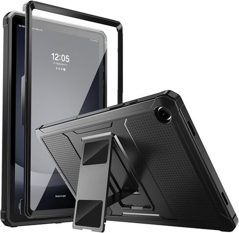 حافظة MoKo تناسب Galaxy Tab A9 Plus 11 بوصة 2023 (SM-X210/X216/X218)، غطاء خلفي متين مقاوم للصدمات لكامل الجسم وواقي شاشة مدمج يناسب Galaxy Tab A9+ 11 بوصة 2023، أسود in Saudi Arabia