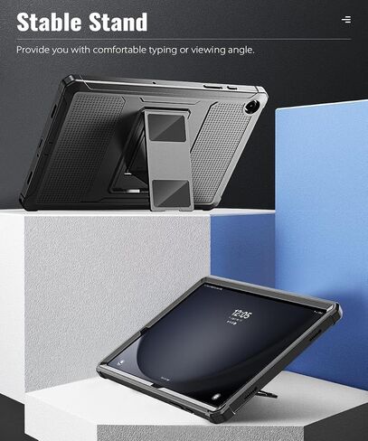 حافظة MoKo تناسب Galaxy Tab A9 Plus 11 بوصة 2023 (SM-X210/X216/X218)، غطاء خلفي متين مقاوم للصدمات لكامل الجسم وواقي شاشة مدمج يناسب Galaxy Tab A9+ 11 بوصة 2023، أسود in Saudi Arabia