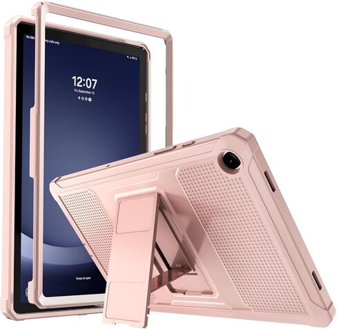MoKo Case Fit Galaxy Tab A9 Plus 11-Inch 2023 (SM-X210/X216/X218), Shockproof Full Body Rugged Stand Back Cover Built-in Screen Protector Fit Galaxy Tab A9+ 11" 2023, Black in Kuwait