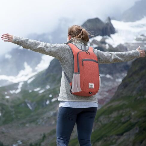 Esup 15L Lightweight Hiking Backpack Foldable Small Travel Backpack Packable Camping Backpack for Women Men (Black) in Saudi Arabia