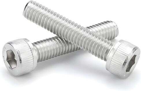 M5-0.8 * 8mm Socket Head Cap Screw, Socket Bolt,304 Stainless Steel,Metric Full Thread Screw,Allen Hex Drive Drive Type, Bright Finish, Machine Thread, Coarse Thread UNC,50 Pcs (M5x8mm) in Kuwait