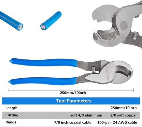 Battery Cable Lug Crimper Tool 6-50mm.square, Wire Crimping Tool, Pliers, Hexagoal AWG 8-1/0 Blue HX-50B in Saudi Arabia