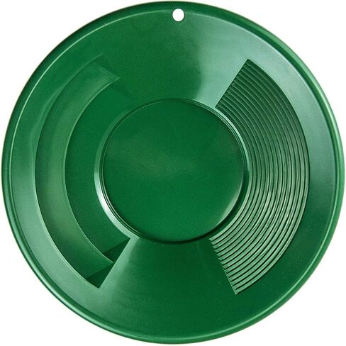ASR Outdoor 12 inch Green Gold Pan with Dual Riffles for Gold Panning in Saudi Arabia