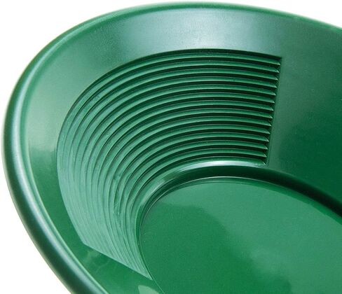 ASR Outdoor 12 inch Green Gold Pan with Dual Riffles for Gold Panning in Saudi Arabia