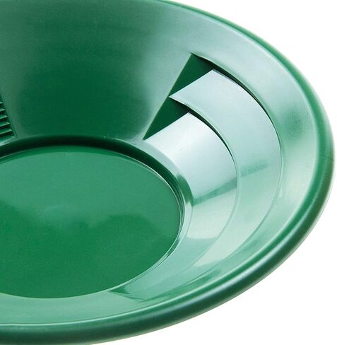 ASR Outdoor 12 inch Green Gold Pan with Dual Riffles for Gold Panning in Saudi Arabia