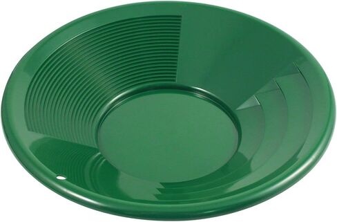 ASR Outdoor 12 inch Green Gold Pan with Dual Riffles for Gold Panning in Saudi Arabia