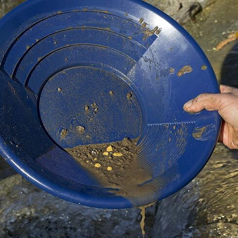 ASR Outdoor 12 inch Green Gold Pan with Dual Riffles for Gold Panning in Saudi Arabia