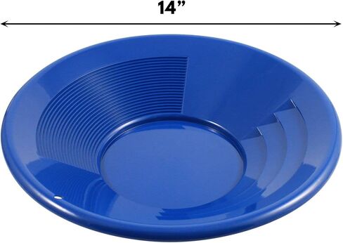 ASR Outdoor 12 inch Green Gold Pan with Dual Riffles for Gold Panning in Saudi Arabia