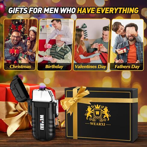 WEARXI Stocking Stuffers for Men, Gifts for Men Electric Lighter, Mens Gifts for Christmas, Mens Stocking Stuffers for Adults, Gifts for Dad, Dad Gifts Cool Gadgets for Men, Camping Accessories in Saudi Arabia