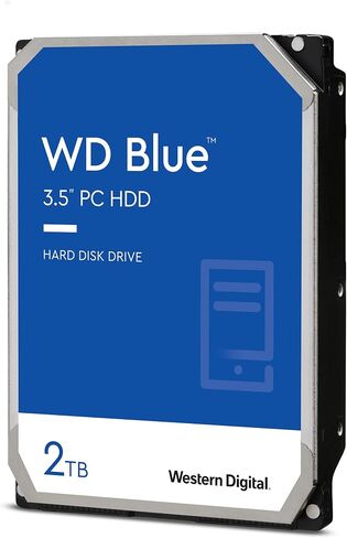 محرك الأقراص الصلبة ويسترن ديجيتال 2 تيرابايت WD Blue PC - فئة 7200 دورة في الدقيقة، SATA 6 جيجابايت/ثانية، ذاكرة تخزين مؤقت 256 ميجابايت، 3.5 بوصة - WD20EZBX (متجدد) in Saudi Arabia