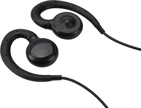 سماعة أذن راديو CP100d CP200 متوافقة مع Motorola BPR40 CLS 1110 1410 VL50 RDM2070D DLR1020 Walkie Talkie 2 Pin [C-Ring] سماعة مراقبة راديو ثنائية الاتجاه مع ميكروفون PTT (عبوة واحدة) in Kuwait