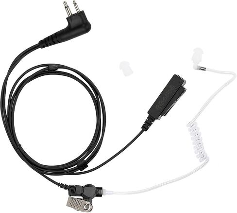 سماعة أذن راديو CP100d CP200 متوافقة مع Motorola BPR40 CLS 1110 1410 VL50 RDM2070D DLR1020 Walkie Talkie 2 Pin [C-Ring] سماعة مراقبة راديو ثنائية الاتجاه مع ميكروفون PTT (عبوة واحدة) in Kuwait