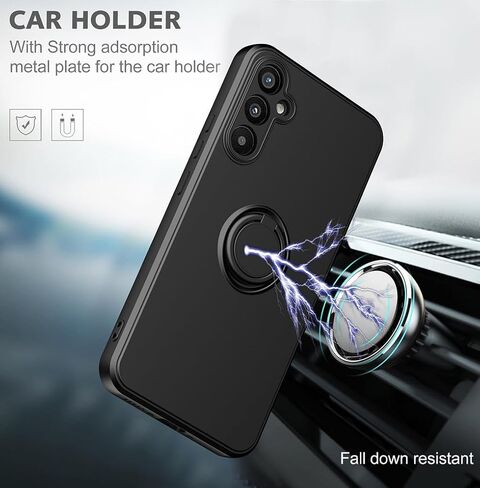 for Gabb Phone 4 Pro Case with Screen Protector,for Gabb Phone 4 Pro Phone Case Ring Kickstand Slim Soft Silicone with Full Camera Protection Shockproof Cover for Gabb Phone 4 Pro Army Green in Saudi Arabia