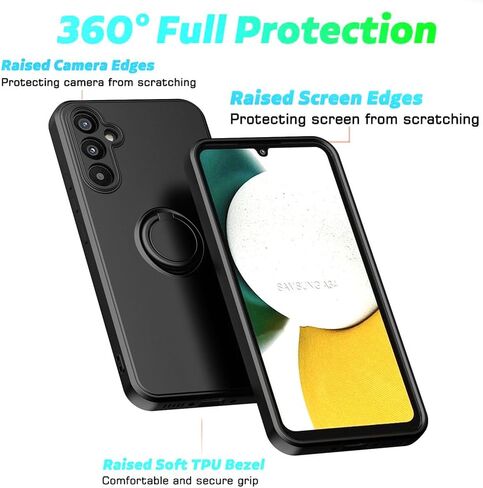 for Gabb Phone 4 Pro Case with Screen Protector,for Gabb Phone 4 Pro Phone Case Ring Kickstand Slim Soft Silicone with Full Camera Protection Shockproof Cover for Gabb Phone 4 Pro Army Green in Saudi Arabia