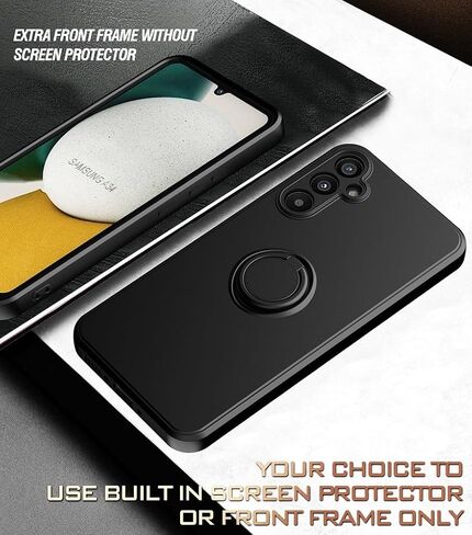 for Gabb Phone 4 Pro Case with Screen Protector,for Gabb Phone 4 Pro Phone Case Ring Kickstand Slim Soft Silicone with Full Camera Protection Shockproof Cover for Gabb Phone 4 Pro Army Green in Saudi Arabia