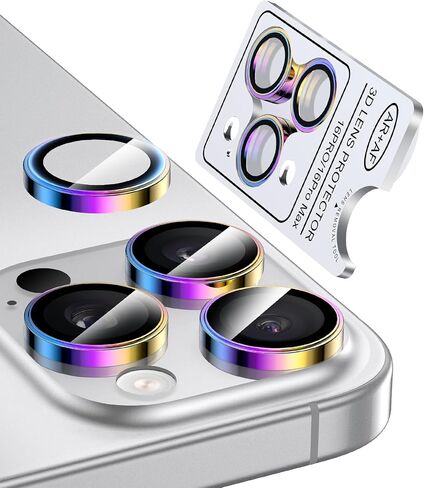 for iPhone 16 Pro Max/16 Pro Camera Lens Protector, Military Grade Shatterproof & Longest Durable, iPhone 16 Pro/16 Pro Max Camera Protector Cover 9H Tempered Glass, Natural Titanium in Saudi Arabia
