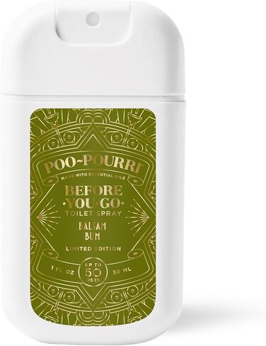 Poo-Pouri Before-You-Go Holiday Pocket Sprayer, Berry and Bright, 1 Fl Oz - Cinnamon, Cranberry and Balsam Fir in Kuwait
