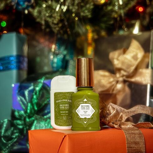 Poo-Pouri Before-You-Go Holiday Pocket Sprayer, Berry and Bright, 1 Fl Oz - Cinnamon, Cranberry and Balsam Fir in Kuwait