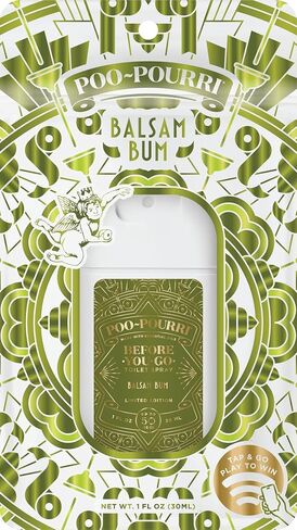 Poo-Pouri Before-You-Go Holiday Pocket Sprayer, Berry and Bright, 1 Fl Oz - Cinnamon, Cranberry and Balsam Fir in Kuwait