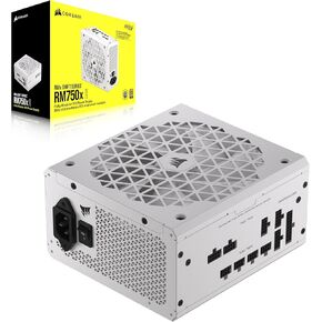 CORSAIR RM750x Shift مزود طاقة ATX معياري بالكامل - 80 Plus ذهبي - ATX 3.0 - PCIe 5.0 - صفر دورة في الدقيقة - واجهة جانبية معيارية - أبيض