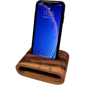 Family Oak Phone Stand w/Sound Amplifier (Bi-Color Medium)