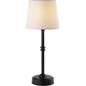 O’Bright Seraph - Cordless LED Table Lamp with Dimmer, Built-in Rechargeable Battery, 3-Level Brightness, Patio Table Lamp, Bedside Night Lamp, Ambient Light for Restaurant, Black
