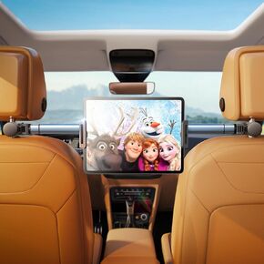 LISEN Tablet iPad Holder for Car Mount Headrest-iPad Car Holder Back Seat Travel Accessories Car Tablet Holder Mount Road Trip Essentials for Kids Adults Fit PICKUP All 4.7-12.9" Device & Headrest Rod