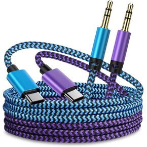 3FT Aux Cord, USB C to 3.5mm Audio Cable for iPhone 15 Pro Max/Plus Ox Chord USBC Male Headphone Cord Auxiliary Stereo Jack Cables for Car, Speaker, Google Pixel 8 7 Pro, Samsung Galaxy S23 S22 Type C