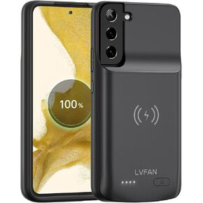 LVFAN Battery Case for Samsung Galaxy S22 6.1inch, Fast Charging & Wireless Charging Slim 4700mAh Backup Battery Pack, Portable Extended Battery Charger Case for Samsung S22
