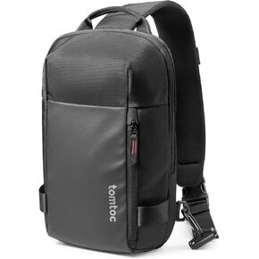 tomtoc Sling Bag Crossbody Backpack EDC Daypack for Men Women Minimalist Chest Shoulder bag for 2024 New 14" MacBook Pro M4, 13" MacBook Air/Pro, 11" iPad Air/Pro, Daily Use, Work, Travel- S Size