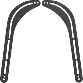 WALI Sound Bar Mount Bracket for Mounting Above or Under TV, Fits 32 to 70 inch TVs, 33 lbs. Weight Capacity (SBR201), Black