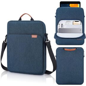 12.9-14.2 Inch Tablet Sleeve Bag for Samsung Galaxy Tab S9 S8 Ultra 14.6 inch,13" iPad Air M2/Pro M4,12.9" iPad Pro/MacBook Air 13.6"/MacBook Pro 14.2" /Surface Laptop 2024/Surface Pro 11 10 Case-Blue