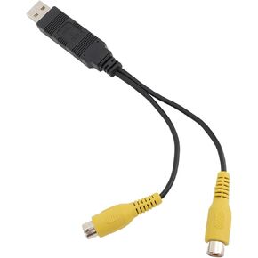 USB to CVBS Video Output Adapter, HD Video Easy to Use USB toInterface Cable Adapter for Android Car Radio AV Out to Headrest and Ceiling Screen, Universal for Vehicle