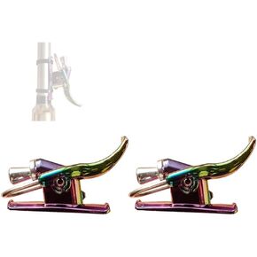 2 Pack Sea Fishing Casting Trigger, Casting Cannon Clip, Bionic Finger, Thumb Button, Fixed Spool Casting Aid for Sea Shore Beach Fishing Colorful