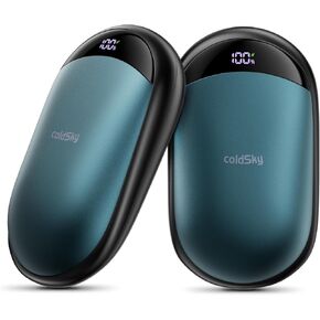 تدفئة اليد القابلة لإعادة الشحن، 2 حزمة من دفء اليد الكهربائية المغناطيسية مع شاشة رقمية، جهاز تدفئة اليد المحمول للجيب، للرجال والنساء، في الهواء الطلق، والألعاب، والتخييم، والصيد in Kuwait