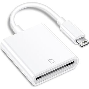 (Apple MFi Certified) Lightning to SD Card Camera Reader for iPhone,Trail Camera Viewer SD Memory Card Reader Adapter Compatible with iPhone 14/13/12/11/XS/XR/X/8/7/iPad,Plug and Play